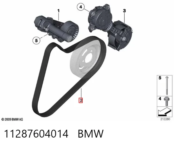 Correia dos conjuntos de transmissão 11287604014 BMW