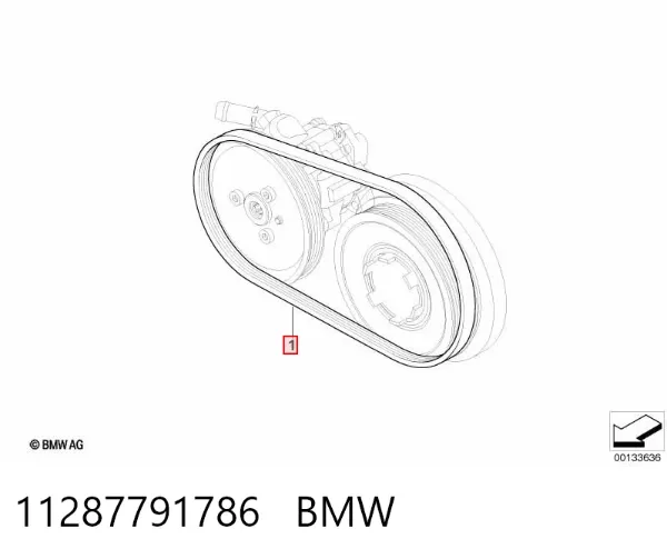 Correia dos conjuntos de transmissão 11287791786 BMW