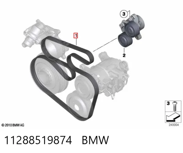 Correia dos conjuntos de transmissão 11288519874 BMW
