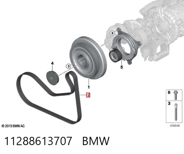 Correia dos conjuntos de transmissão 11288613707 BMW