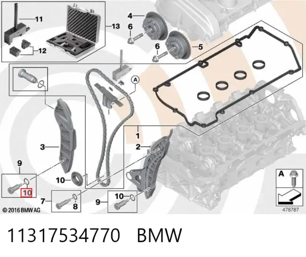 Vedante de tampa do gargalho de enchimento de óleo 11317534770 BMW