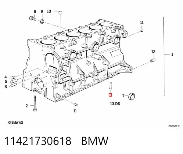 Injetor de óleo 11421730618 BMW
