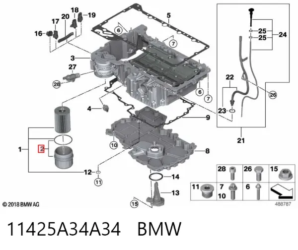  11425A34A34 BMW