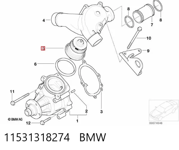 Termostato 11531318274 BMW