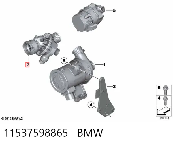 Termostato 11537598865 BMW