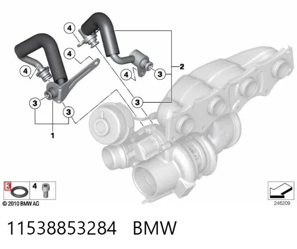 Vedante de tampa do gargalho de enchimento de óleo 11538853284 BMW