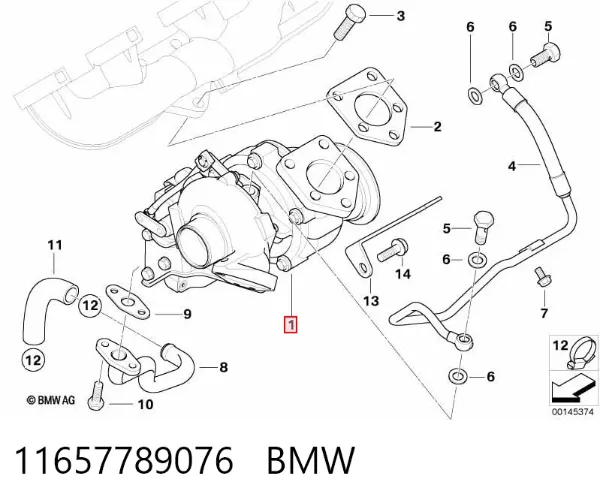 Turbina 11657789076 BMW