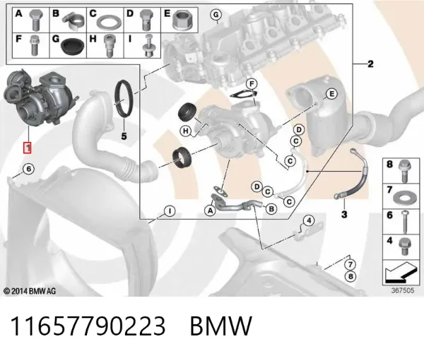 Turbina 11657790223 BMW