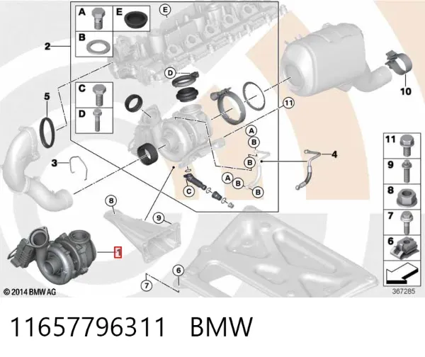 Turbina 11657796311 BMW