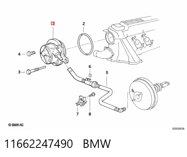 Bomba a vácuo 11662247490 BMW
