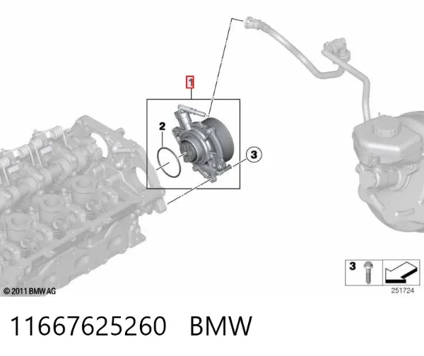 Bomba a vácuo 11667625260 BMW