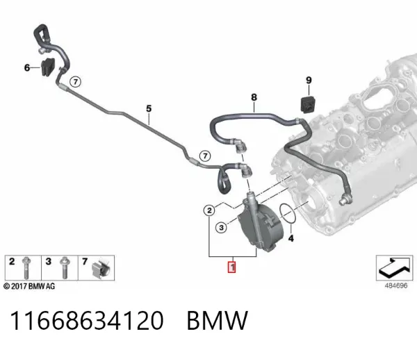 Bomba a vácuo 11668634120 BMW