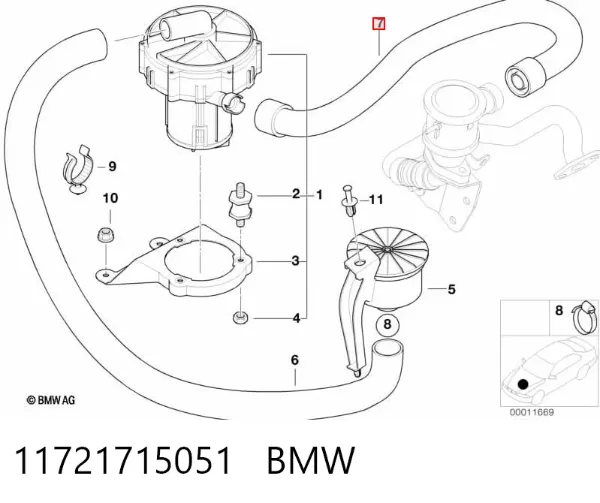  11721715051 BMW