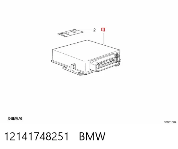 Módulo de direção (Centralina eletrônica) de motor 12141748251 BMW