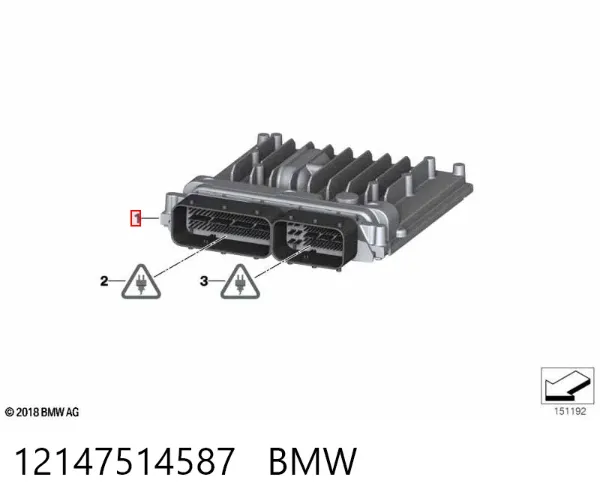 Módulo de direção (Centralina eletrônica) de motor Mini Cooper R50, R53