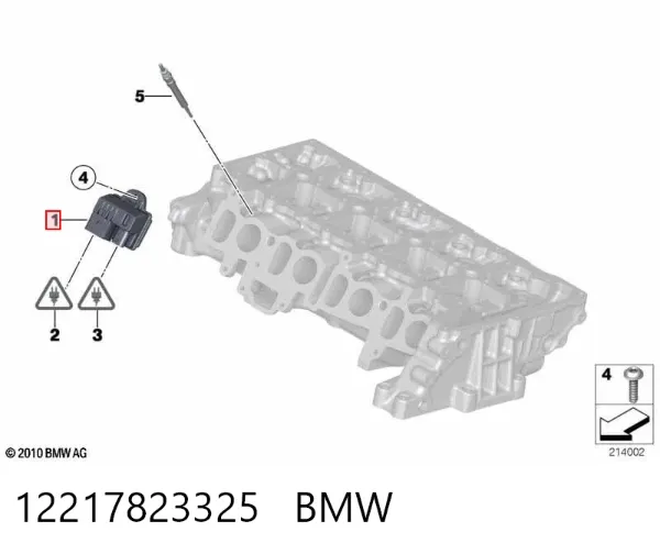 Relê das velas de incandescência 12217823325 BMW