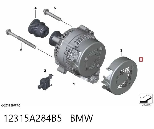  12315A284B5 BMW