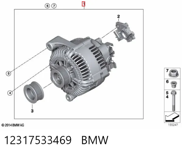 Gerador 12317533469 BMW