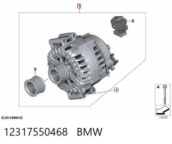 Gerador 12317550468 BMW