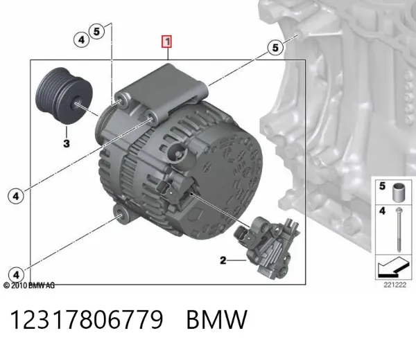 Gerador 12317806779 BMW