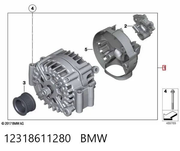 Gerador 12318611280 BMW