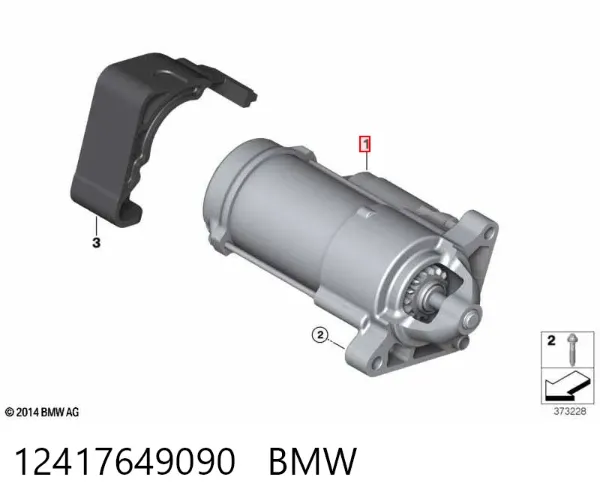 Motor de arranco 12417649090 BMW