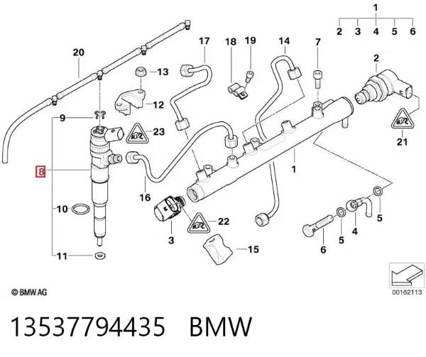 Injetor de injeção de combustível 13537794435 BMW