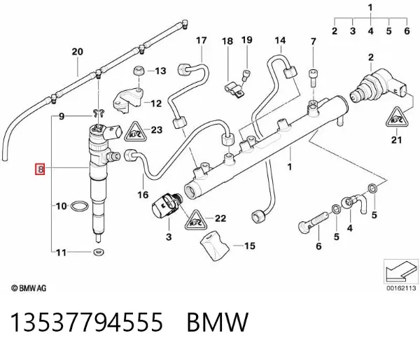 Injetor de injeção de combustível 13537794555 BMW