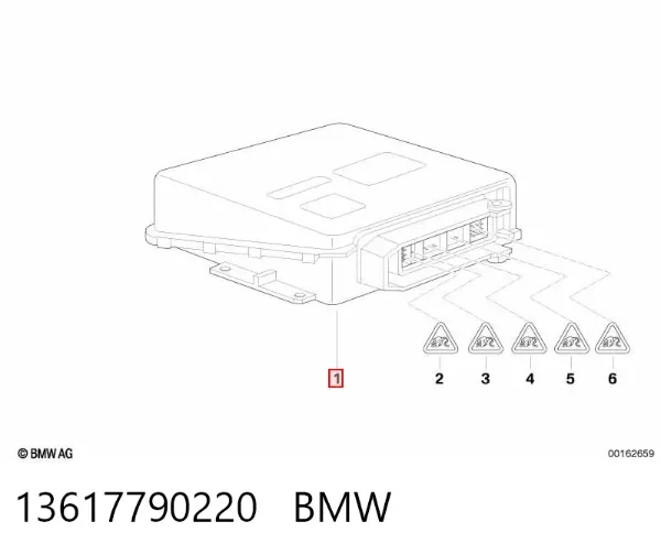 Módulo de direção (Centralina eletrônica) de motor 13617790220 BMW