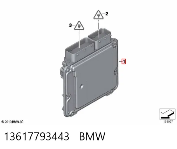 Módulo de direção (Centralina eletrônica) de motor 13617793443 BMW