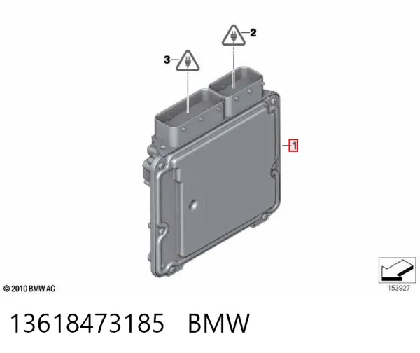 Módulo de direção (Centralina eletrônica) de motor 13618473185 BMW