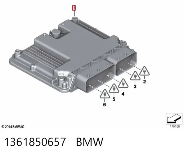 Módulo de direção (Centralina eletrônica) de motor BMW X5 E70