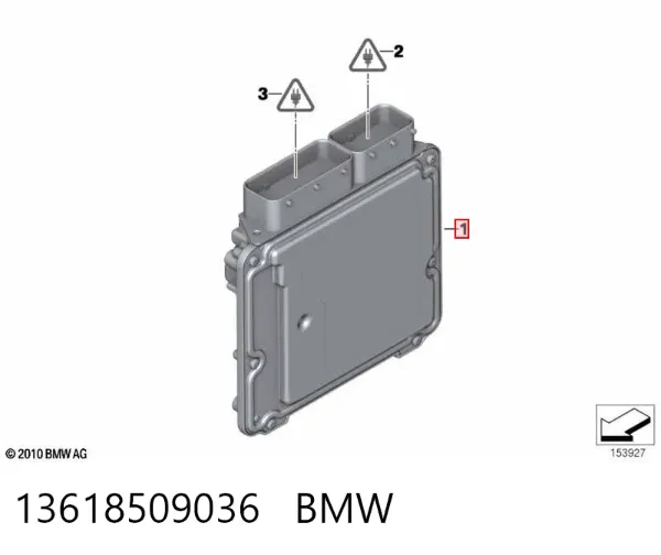 Módulo de direção (Centralina eletrônica) de motor 13618509036 BMW