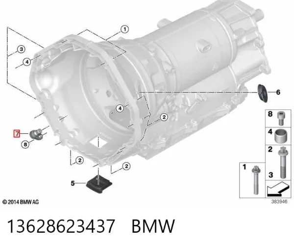 Sensor de posição (de revoluções) de cambota 13628623437 BMW