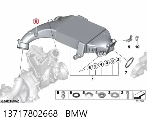 Cápsula (prendedor) de fixação de placas sobrepostas do acesso 13717802668 BMW