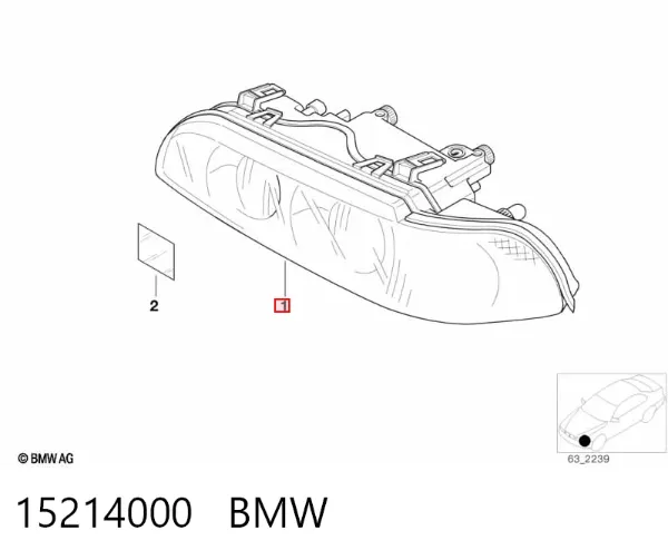 Luz direita 15214000 BMW