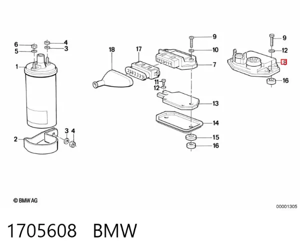 Módulo de ignição (comutador) 1705608 BMW