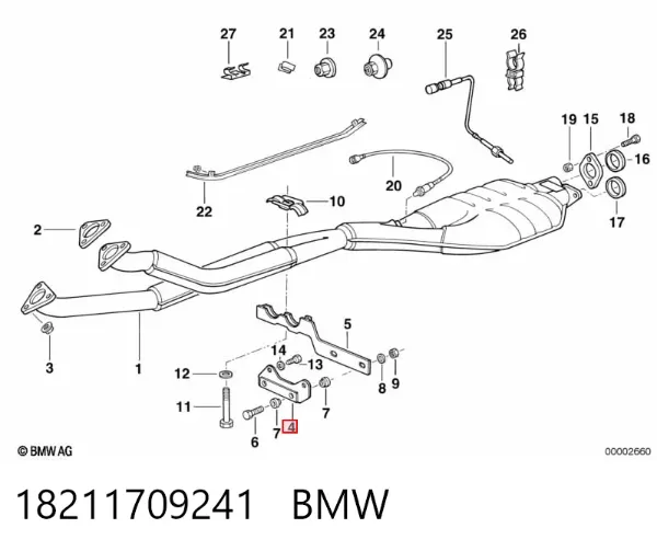 Consola do pára-choque dianteiro 18211709241 BMW