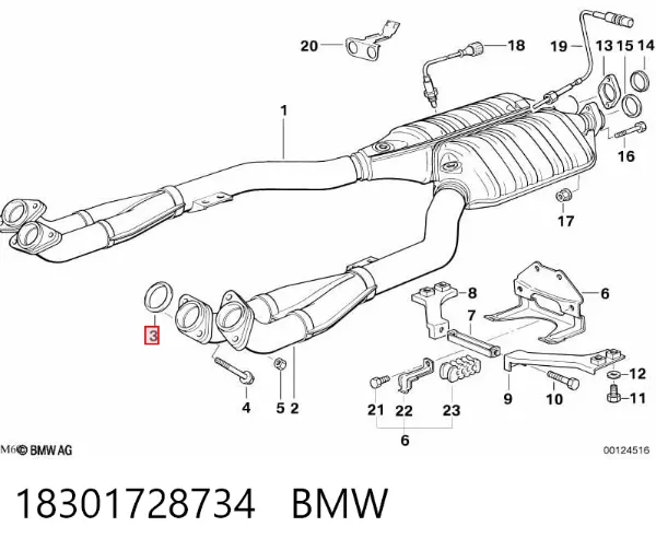 Vedante de tubo de admissão do silenciador 18301728734 BMW