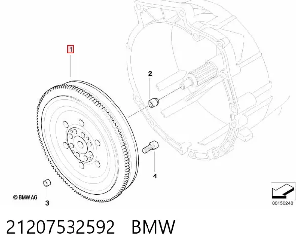 Volante de motor 21207532592 BMW