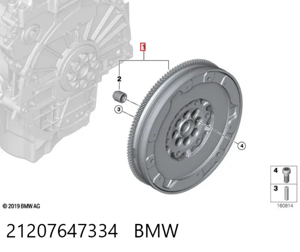 Volante de motor 21207647334 BMW
