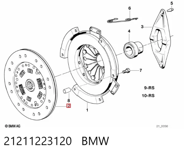 Disco de embraiagem 21211223120 BMW