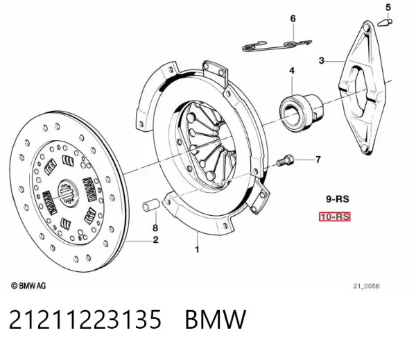 Kit de embraiagem (3 peças) BMW 7 E32