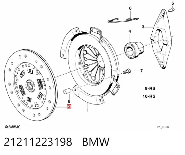 Disco de embraiagem 21211223198 BMW