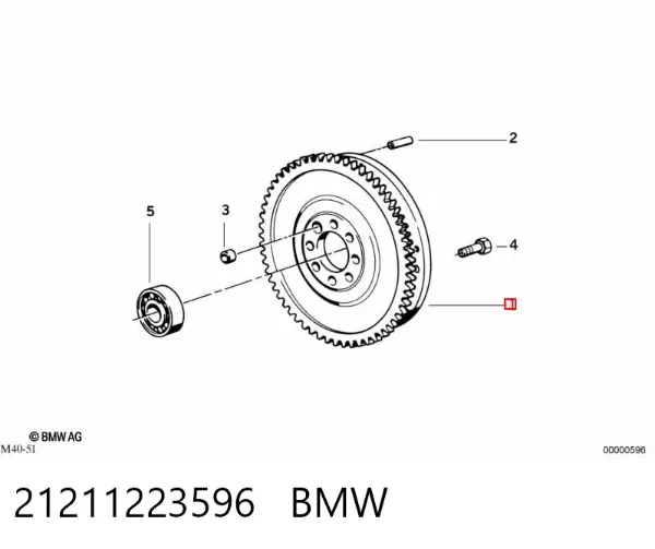 Volante de motor 21211223596 BMW