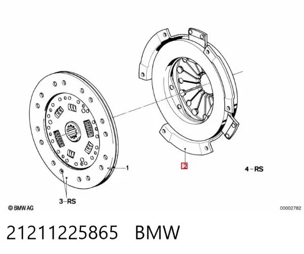 Cesta de embraiagem 21211225865 BMW
