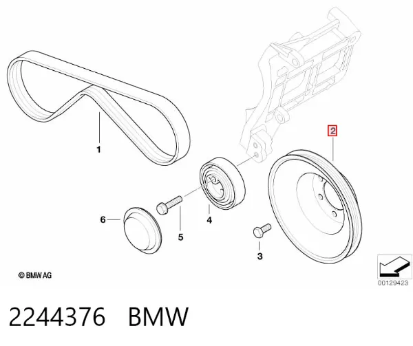Polia de cambota 2244376 BMW