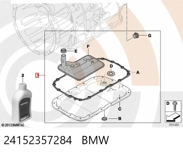 Filtro da Caixa Automática de Mudança 24152357284 BMW