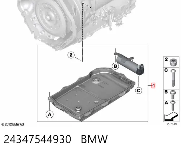 Kit de reparação da Caixa Automática de Mudança 24347544930 BMW