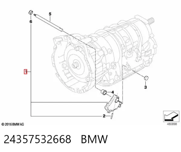 Sensor de posição de seletor da Caixa Automática de Mudança 24357532668 BMW